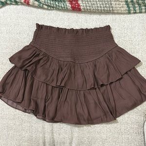 Brown Flowing skort